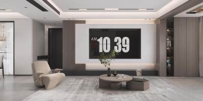 现代客餐厅3D模型下载